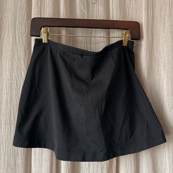 Vintage adidas Black sporty chic Tennis Skort w compression shorts athleisure - Picture 2 of 5